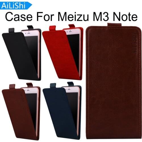 AiLiShi Fashion PU Leather Case Top Quality Up And Down Flip Protective Cover Skin Luxury For Meizu M3 Note Case With Card Slot