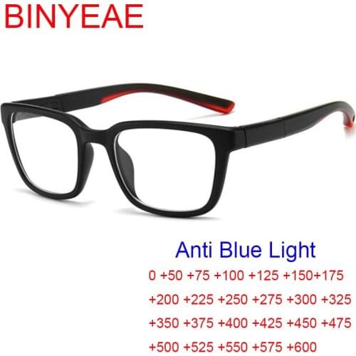 Man Reading Presbyopia Glasses 2021 Luxury Brand Male Square Eyeglasses Frame Blue Light Glasses For Computer Screen Vintage