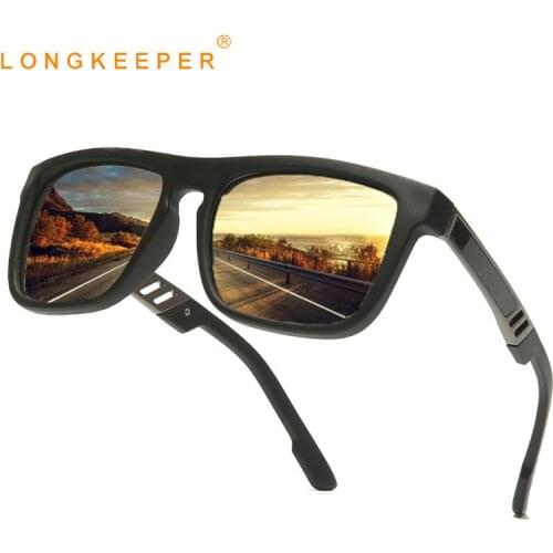 Men Polarized TR90 Sunglasses Luxury Brand Vintage Square Sun Glasses Male Driving Shades Mirror Goggles UV400 Lentes Sol Hombre