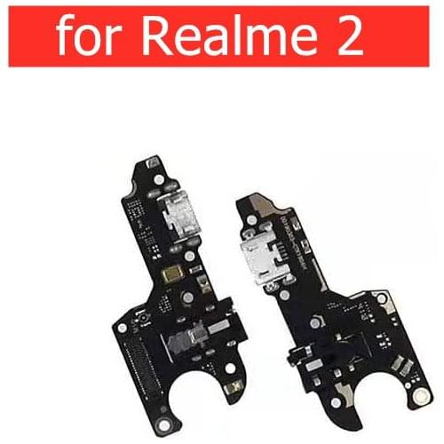 For Realme 2 USB Charger Connector Flex Cable Microphone USB Charging Dock PCB Repair Spare Parts