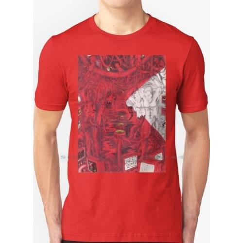 Linkedin T Shirt 100% Pure Cotton Matrix Red Connected Silent Screams Brave New World Study In Red And White Disillusioned