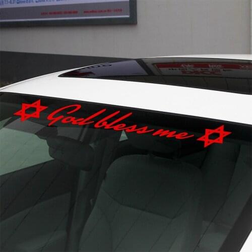 Customization Shield of David Stickers Decal God bless me Car-Styling For vw volkswagen audi ford bmw e46 opel car accessories