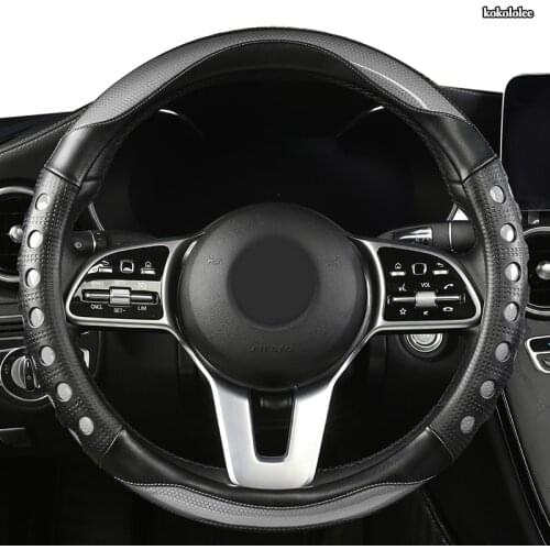 KOKOLOLEE Microfiber Leather Car Steering Wheel Cover For Volvo XC90 S80 XC60 S90 V70 V50 S40 V60 XC70 V40