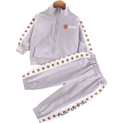 New Kids Clothing Suit Children Fashion Jacket Pants 2Pcs/sets Spring Autumn Kids Casual Clothes Baby Boy Girl Cartoon Tracksuit