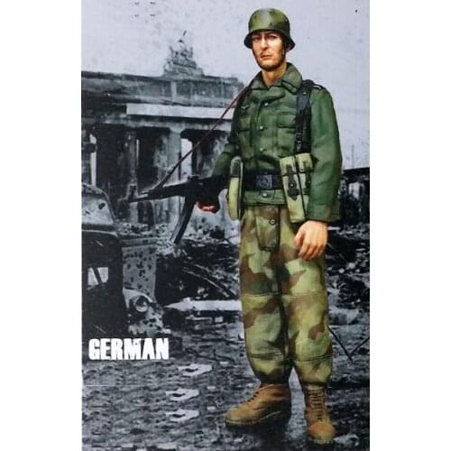 Crazy King1/16 resin soldier model World War II infantry East Germany shipping spot gk hand to do white mold 216