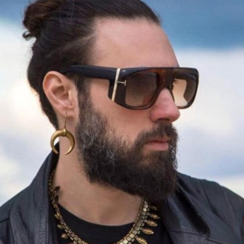 Luxury Fashion Mens Oversized Sunglasses Large Square Sun Glasses For Women Spring Summer Brown Designer Shades UV400