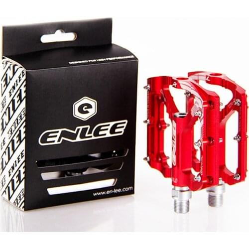 Enlee Ultralight bicycle pedal all CNC mtb DH XC mountain bike pedal L7U Material +DU Bearing Aluminum Pedals