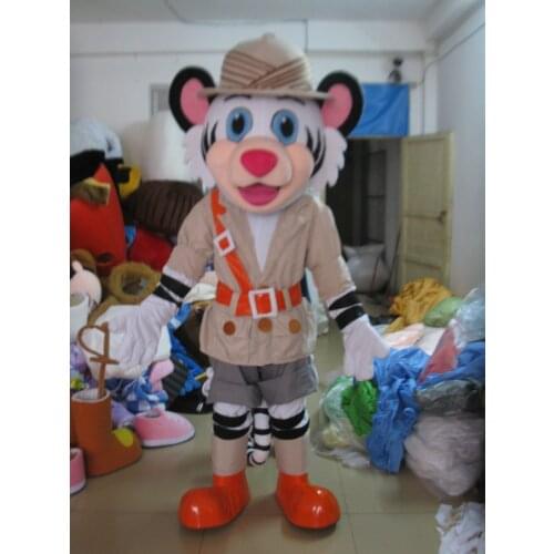 High quality COSTUMES white tiger mascot costumes for festival grand gathering costumes for Halloween party costumes