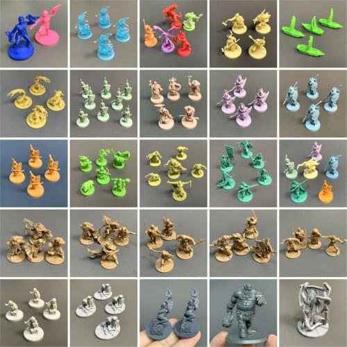 Green Horde Zombicide ORC Zombie Board Game Miniatures Hero Warrior Role Playing Figures Model Toys