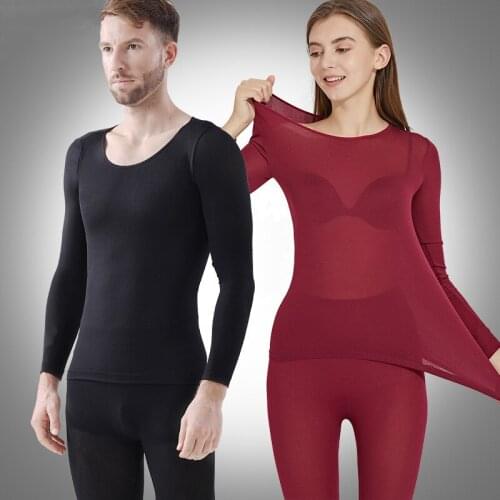 Womens Thermal Underwear For Men Pajamas Winter Warm Long Lingerie Clothing Sets 2 Pieces Thin Section Leggings Sleepwear Suit