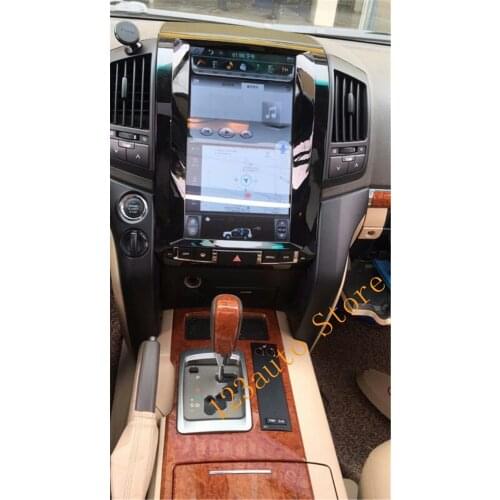 13.6 inch vertical Tesla Style Android 7.1 auto Car DVD GPS Player navi for TOYOTA LAND CRUISER LC200 2008-2015 with dvd functio