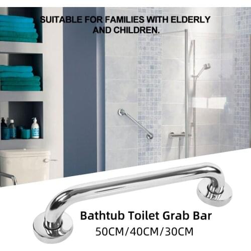 30/40/50cm Stainless Steel Bathroom Tub Bathtub Toilet Grab Bar Safety Support Hand Rail Handle Towel Rack for Elderly Children