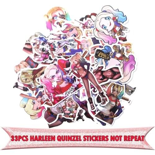 33pcs Clown badge DIY decorative stickers Cartoon style for DIY PC wall notebook phone scrapbooking E0013