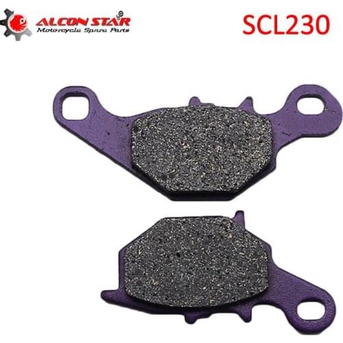 Alconstar- 1 pair Purple Color Motorcycle Front Brake Pads for Kawasaki KLX125 KMX125 for Suzuki DR-Z125 RM80 RM85 Racing