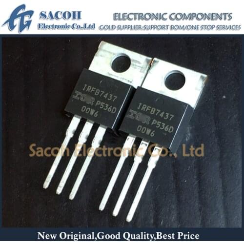 Free Shipping 10Pcs IRFB7437PBF IRFB7437 FB7437 TO-220 195A 40V Power MOSFET