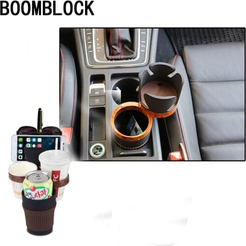 BOOMBLOCK High Grade Car Phone Cup Holder Multifunction For Audi A4 A3 A6 C6 B7 B8 B5 Q5 Seat Leon Ibiza Skoda Fabia Yeti Super