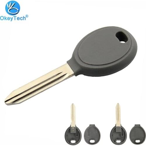 OkeyTech for Chrysler Transponder Key Shell Auto Car Key Cover Case Uncut Blade Fob Fit For Dodge Jeep 1998-2006 Stratus Sebring