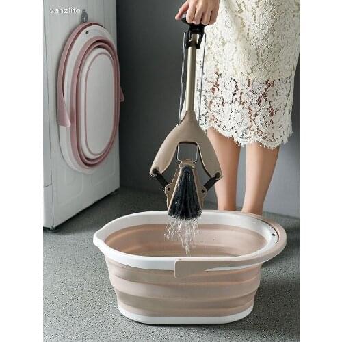 Household rectangular mop bucket creative collapsible water breaker squeeze basket cleaning bucket glue cotton mop buckets
