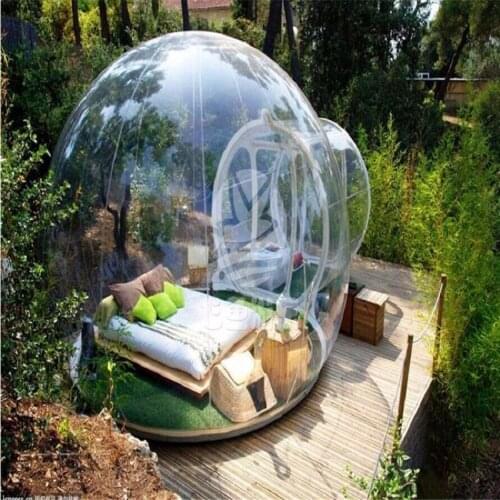 Bubble Lodge size 5*4*3 M ( about 16.5*13*9.8 feet) inflatable sealed tent in touch with nature sunshine outdoor