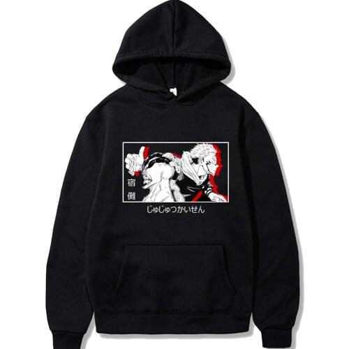Jujutsu Kaisen Ryomen Sukuna Printed Hoodie Female Long Sleeve Harajuku Hoodies