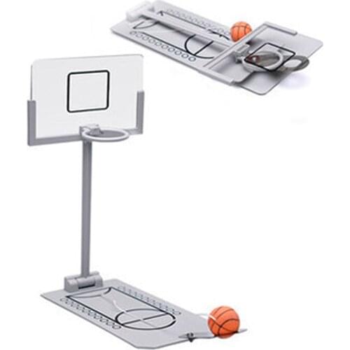 Stress Relief Toy Foldable Mini Basketball Game Office Desktop Table Basketball Birthday Gift for NBA CBA Lovers Training Toys