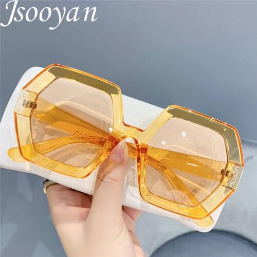 Jsooyan Women's Sunglasses Transparent Glasses