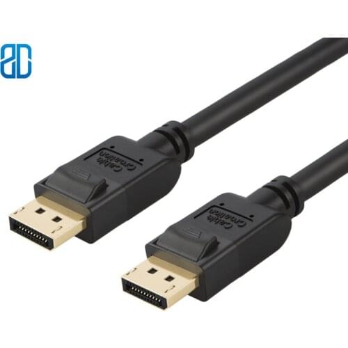 DisplayPort To DisplayPort Cable DP To DP Cable Gold Plated Support 4K 60Hz Resolution Black 3FT/6FT/10FT/16.5FT