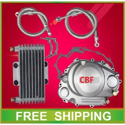 Right engine cover crankshaft clutch cover CBF 150cc motorcycle 125cc oil cooler radiator accessories free shipping