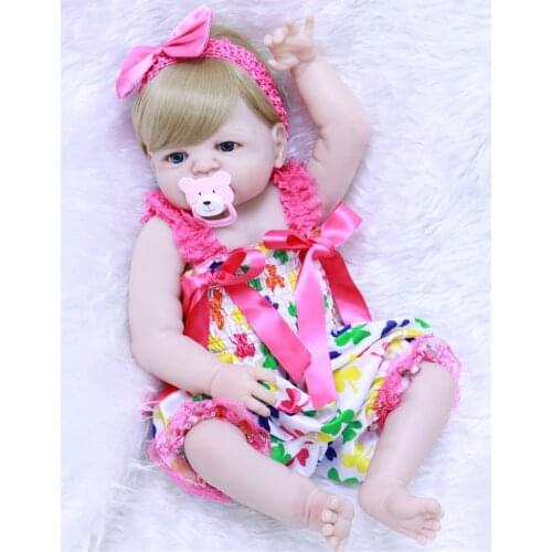 Reborn Baby dolls NPK 22"55cm full silicone reborn baby dolls toys for children gift bebes reborn menina bonecas