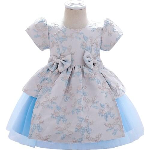 Summer Flower Infant Party Dress For Baby Girl Birthday Frock Toddler Christening Gown Baby Purple Prom Baptism Photograph Dress