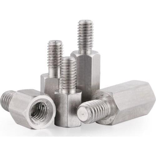 M3 M4 Hex Carbon Steel Male Female Standoff Stud Board Threaded Hexagon Pillar PC Computer PCB Motherboard Spacer Bolt Screw