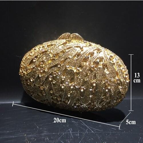 XIYUAN Fashion diamante Luxury Crystal Evening Bag Designer Famous banquet party Clutch Bag Wedding Crystal Encrusted hand bag