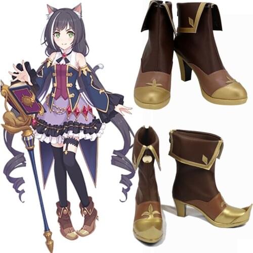 Princess Connect! Re:Dive Kyaru Momochi Kiruya Games Anime Customize Cosplay High Heels Shoes Boots for Christmas Halloween 2020
