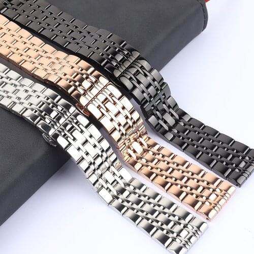 14mm 16mm 18mm 22mm 23mm 20mm 24mm Watch Bands Straps For Samsung Galaxy 3 Watch 42 46mm GEAR S3 Active2 Classic Stainless Steel