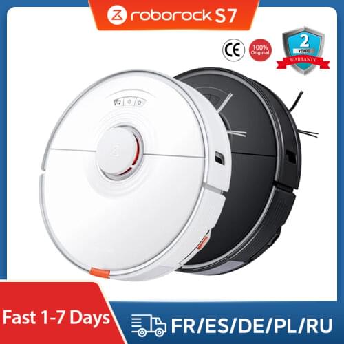 New Roborock S7 Robot Vacuum Cleaner Upgraded Floating Brush Steam Mop Auto Sweep Dust Ultrasonic Carpet Detection Robot Vacuums