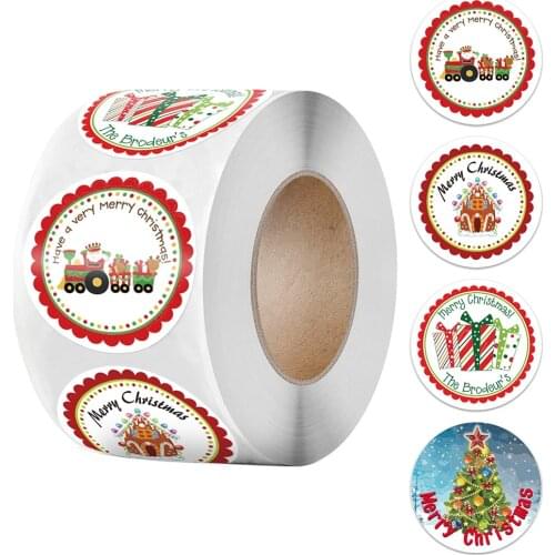 Christmas Gift Sealing 500pcs Stickers Merry Christmas Design Diary Scrapbooking Stickers Party Gift Decorations Labels #20