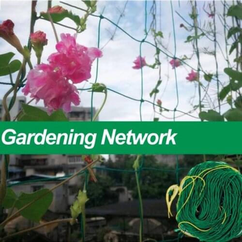 Garden Green Nylon Trellis Netting Mesh Support Climbing Bean Plant Nets Grow Fence Climbing Net Thickened Line