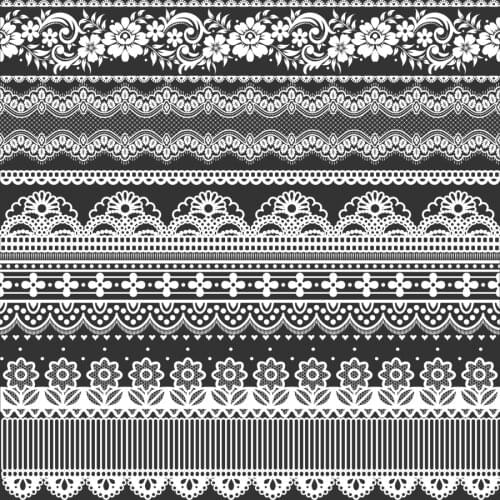 Selfadhesive Lace Waist Line Stickers Room Corner Wallpaper Border Bathroom Tile Windows Glass Decorative Removable Decals Vinyl