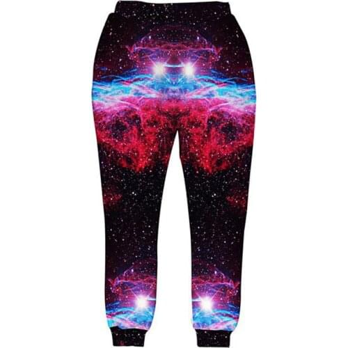 Casual Harem Pants Men Fitness Legging Trousers Harajuku Galaxy 3D Print Sweat Pantalones Hip Hop Full Length Joggers Sweatpants