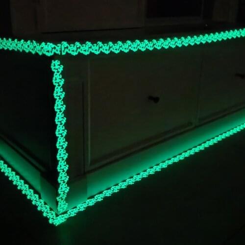 Luminous Flower Vine baseboard Wall Sticker living room bedroom home decoration decals Glow in the dark Staircase decor Stickers