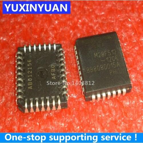 YUXINYUAN M28F512-12C6 M28F51212C6 M28F512 28F512 PLCC32 1-10PCS