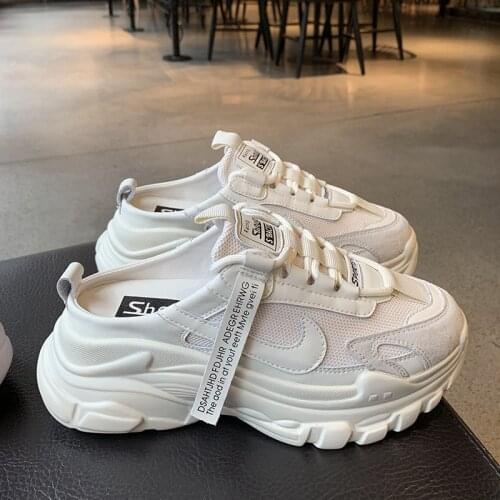 Lazy Seal 2021 Slides Platform Wedge Slippers Loafers Height Increasing Shoes Women Slippers Mules M Wedges Sandals For Women