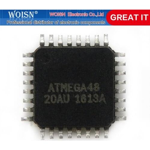 2PCS ATMEGA48V-AU ATMEGA48-20AI ATMEGA48-20AU ATMEGA48A-AU ATMEGA48PA-AU ATMEGA48PV-10AU ATMEGA48V-10AI ATMEGA48V-10AU TQFP-32