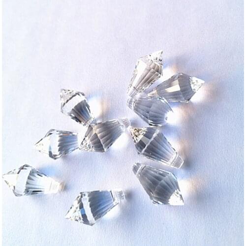 200pcs/lot 11*21mm Clear Mini Small k9 Crystal Icicle Prism Pendant for Chandelier,Crystal Curtain Accessories Parts Decoration