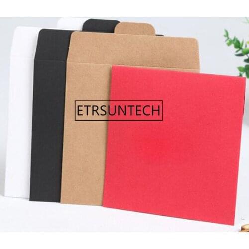 500pcs Kraft Paper Disc CD DVD Bag Cover Packaging Envelopes Birthday Wedding Party Favor 12.5*12.5cm