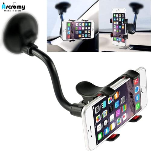 Car Phone Mount Windshield Long Arm Clamp Universal Cell Phone Holder For Xiaomi Redmi Note 7 iPhone X XS Max XR 8 11 Pro Mobile