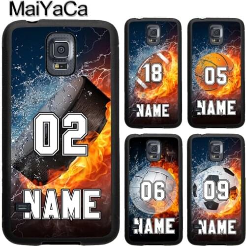 PERSONALIZED NUMBER NAME Hockey Basketball For Samsung S20 Plus S9 S10 Note 20 Ultra Case For Galaxy A21S A20e A50 A70 A51 A71