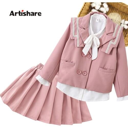 Kids Clothes Girls Jacket + Skirt Girl Clothes 2021 New Girls Clothing Sets Spring Autumn Childrens Costume