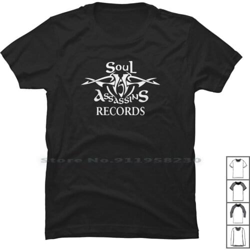 Soul Assassins Records T Shirt 100% Cotton Assassin Humorous Records Record Music Movie Humor Cord Tage Soul Sins Sin