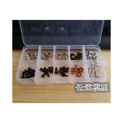 HSP 94123 94111 and other commonly used pieces of screw box package contains shell buckle nut m3 m4 Easy to wear screw set 02055